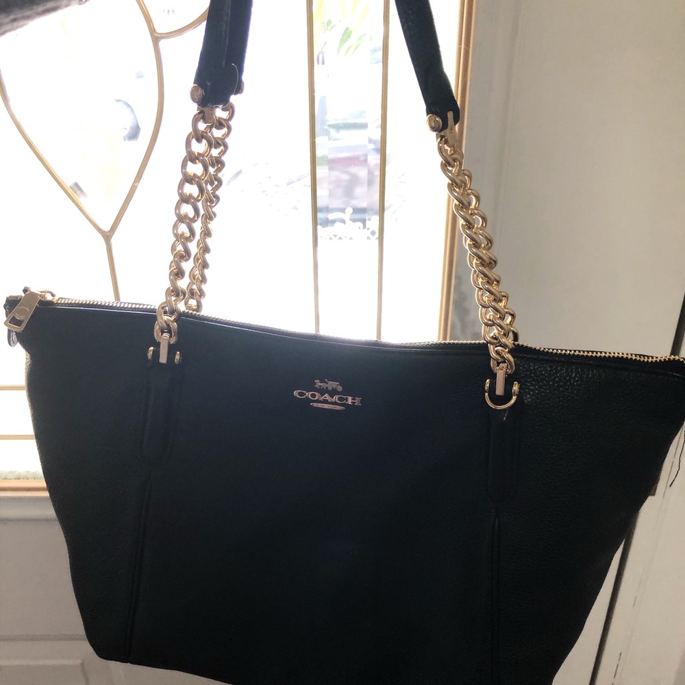 Black Coach Tote Bag